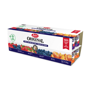 Astro® Original Balkan Fruits au fond Pêches / Fraises / Bleuets / Fruits des champs 24 x 100 g