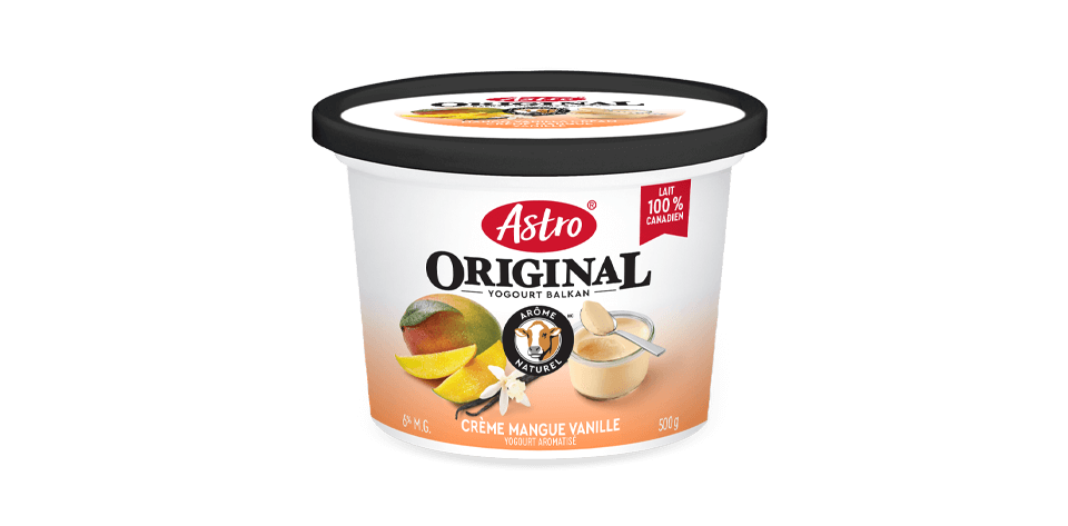 Saveurs gourmandes Astro® Original crème mangue vanille 6 % 500 g