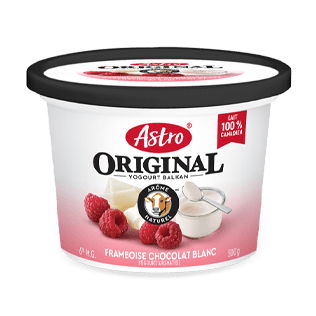 Saveurs gourmandes Astro® Original framboise chocolat blanc 6 % 500 g