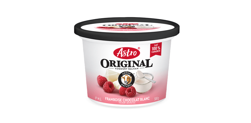 Saveurs gourmandes Astro® Original framboise chocolat blanc 6 % 500 g