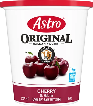 Astro Cherry Yogurt tub